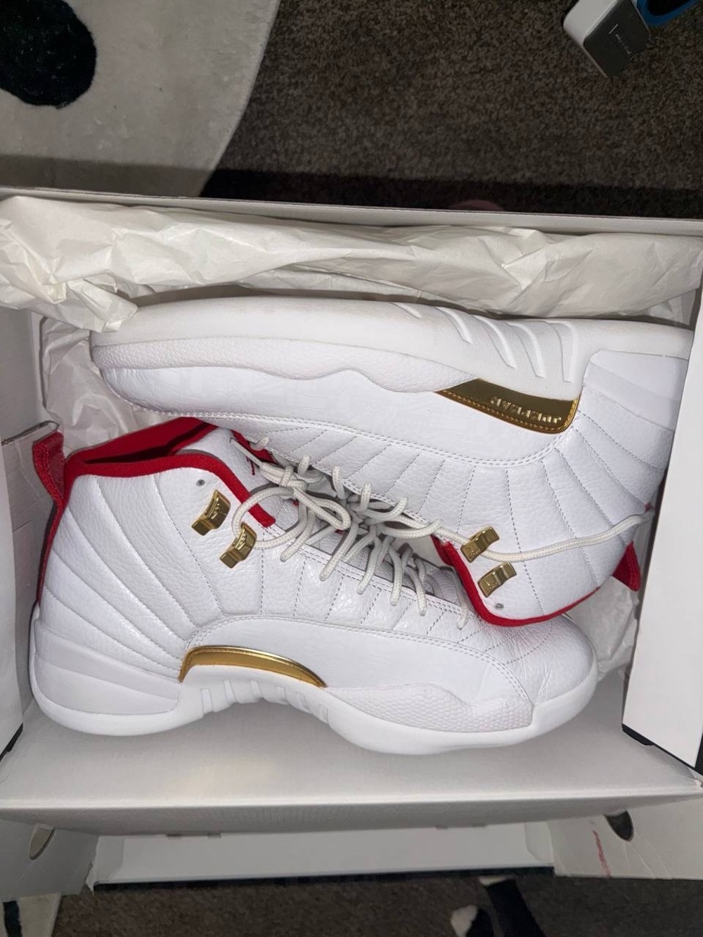 Jordan Air Jordan 12 Retro Box — White and Red